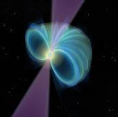Image: Illustration of a pulsar